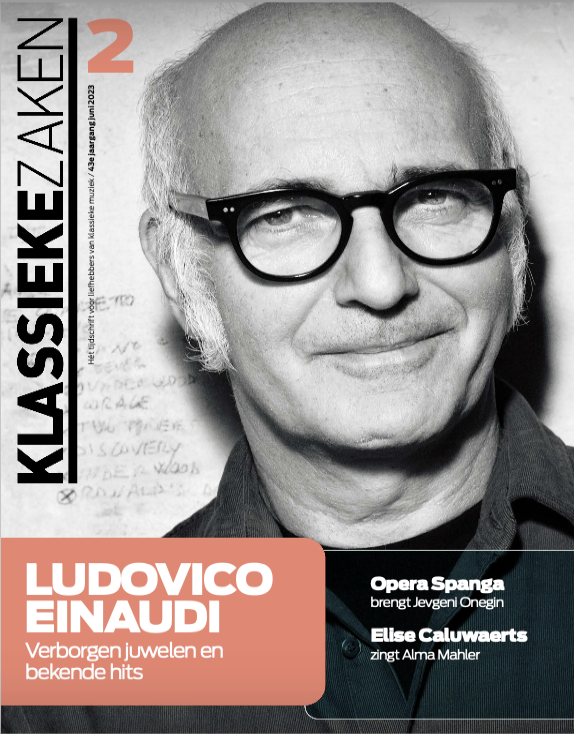 Coververhaal Ludovico Einaudi voor Klassieke Zaken